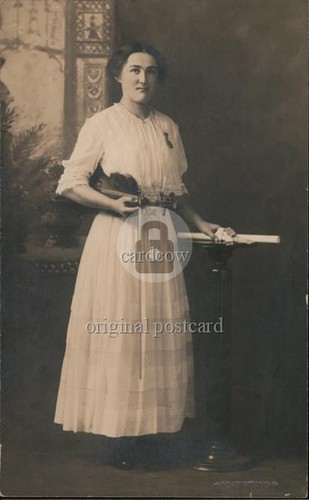 Music young girl with - young, violin